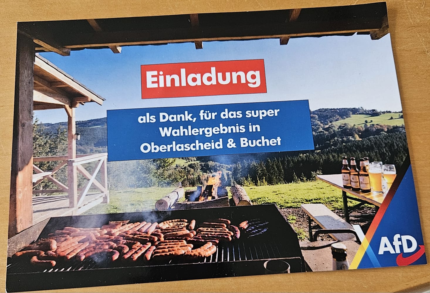 Einladung zum Danke Flyer der Einladung